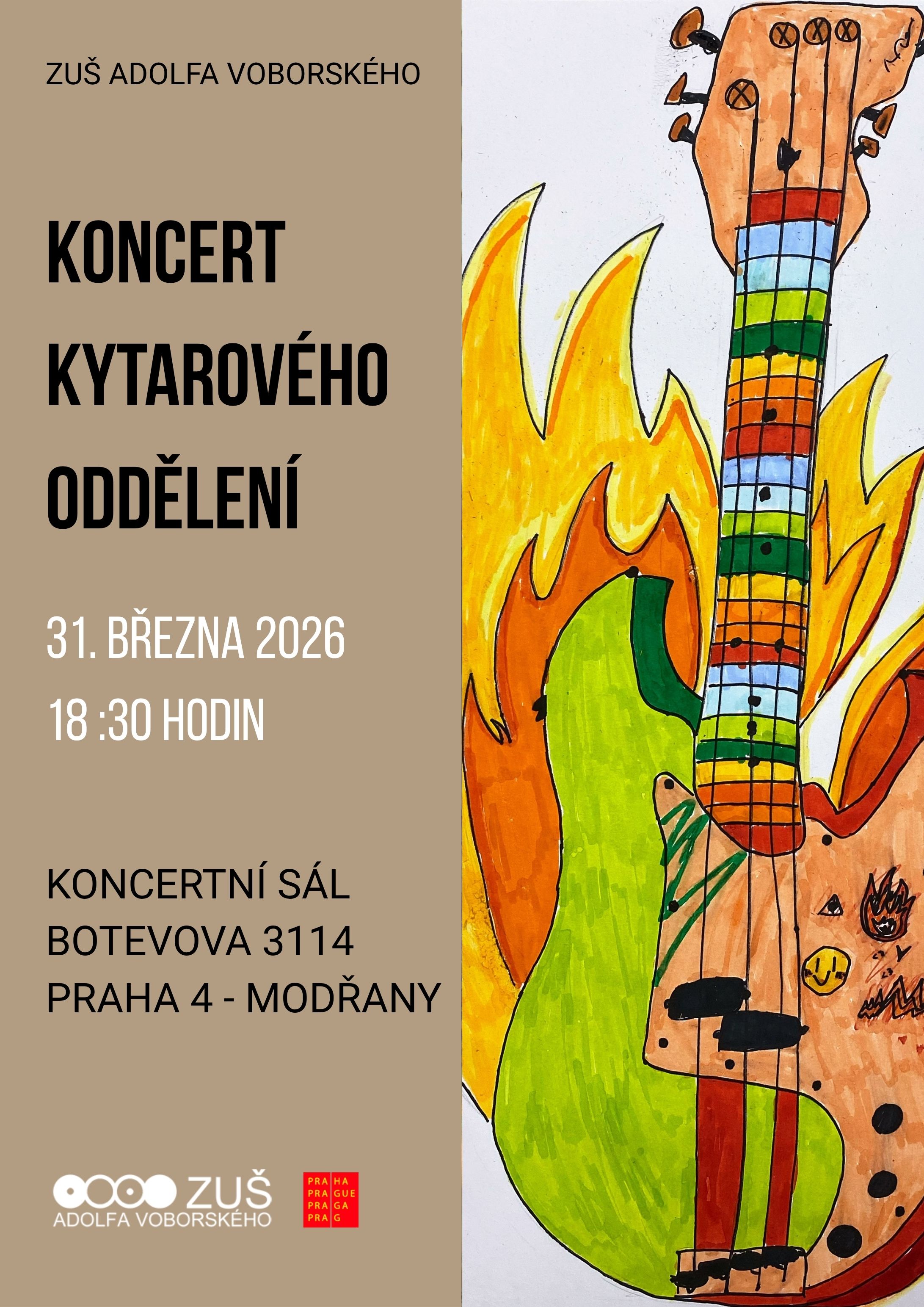 Koncert kytarového oddělení - 31. 3. 2026 od 18:30 hodin
